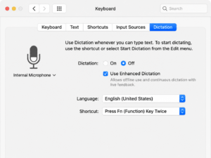 Apple Dictation 
