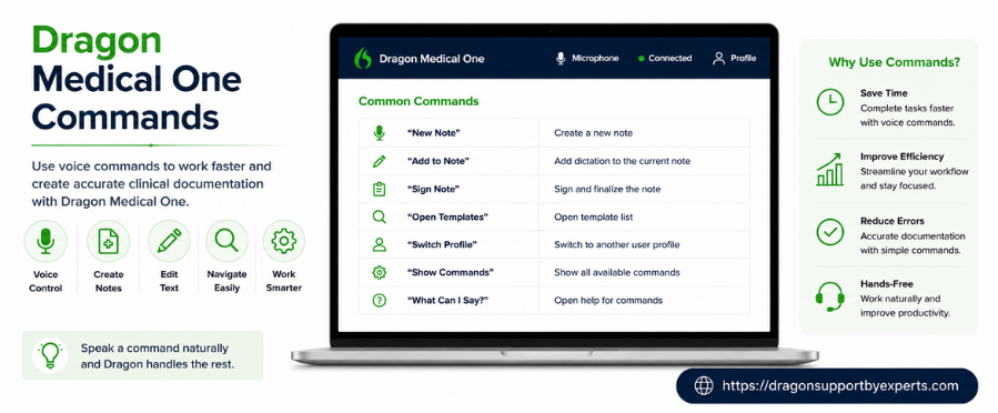 Dragon Medical One Step By Step Commands