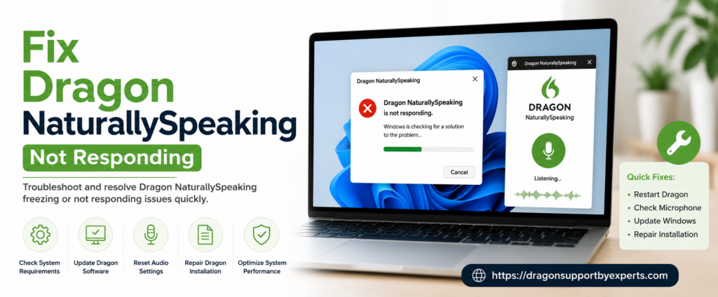 Fix Dragon NaturallySpeaking Not Responding