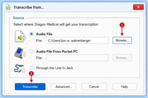 transcribe your recording
