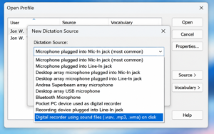Dragon Digital Recorder Using Sound Files