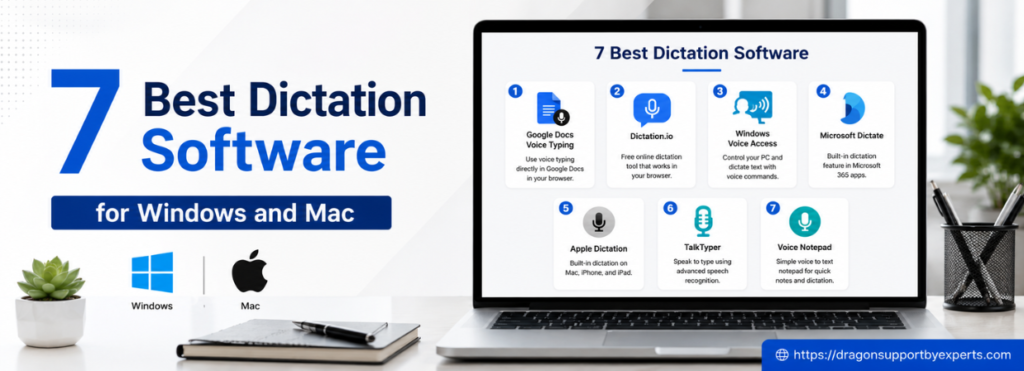 Best Dictation Software for Windows and Mac : A Guide for Free and Paid Tools