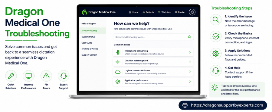 Dragon Medical One Troubleshooting